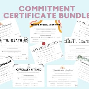 Commitment Ceremony Certificate