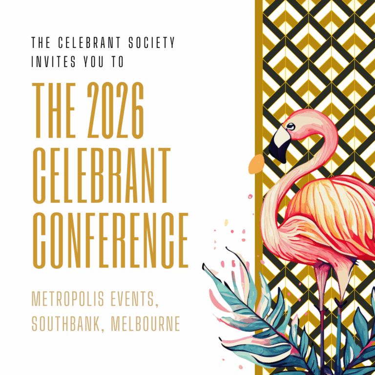 marriage celebrants ticket to the 2026 celebrant society conference