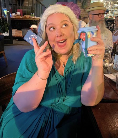 Alison was just happy to pick up a new coffee travel mug. But when she opened it up to find a Wish gift card inside, she thought all her Christmases had come at once!